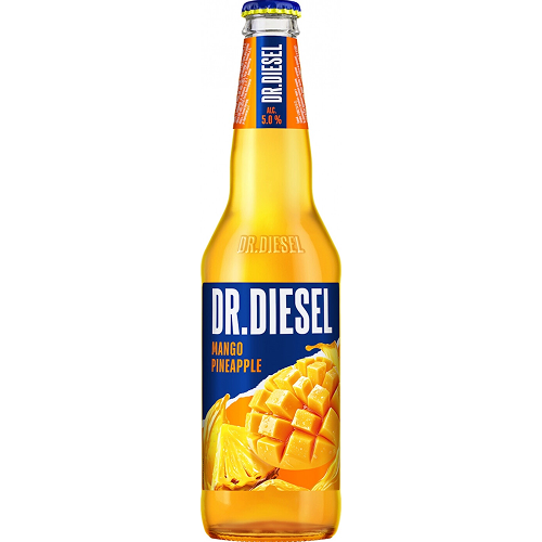 Пивной напиток "Доктор Дизель Манго и Ананас" пастеризованный  0,4 л/20  СТЕКЛО 5%  Россия