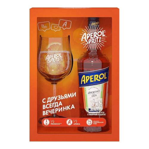 Набор "Aperol", gift box with glass