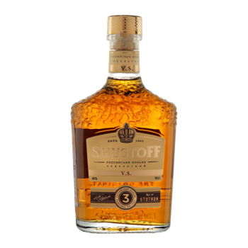 Коньяк Российский трехлетний «Shustoff, Шустов» 0,5л