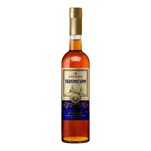 Коньяк "Тбилисури" 3 звезды, 0.5 л
