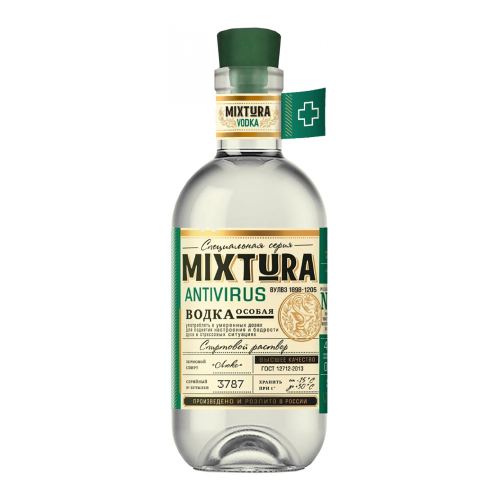 Водка "Mixtura" Antivirus, 0.5 л