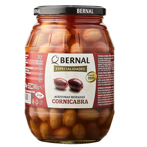 Оливки CORNICABRA(Moradas) Bernal с/к 950 гр