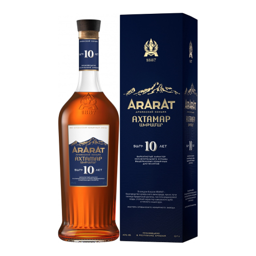 Коньяк Арарат "Ахтамар", в подарочной коробке, 0.5 л