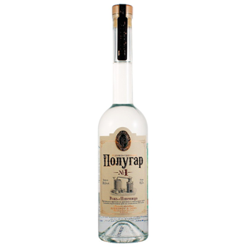 Водка "Polugar" №1, Rye & Wheat, 0,5л  Беларусь