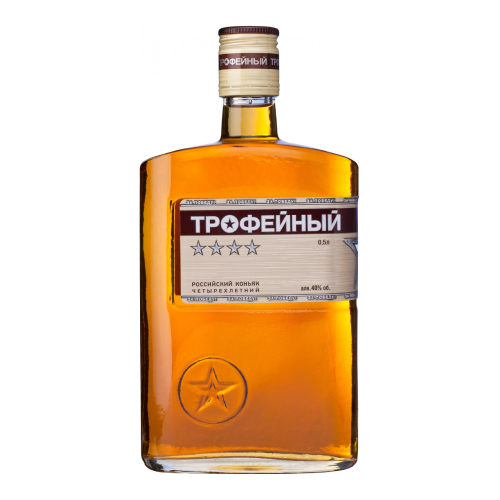 Коньяк "Трофейный" 4-летний, 0.5 л Коньяк "Трофейный" 4-летний, 0.5 л
