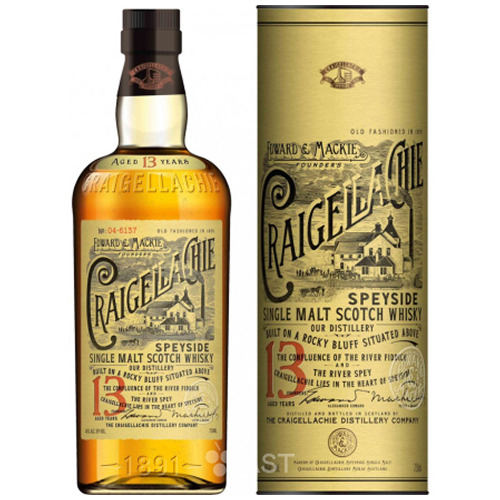 Виски "Craigellachie" 13 Years Old, in tube, 0.7 л