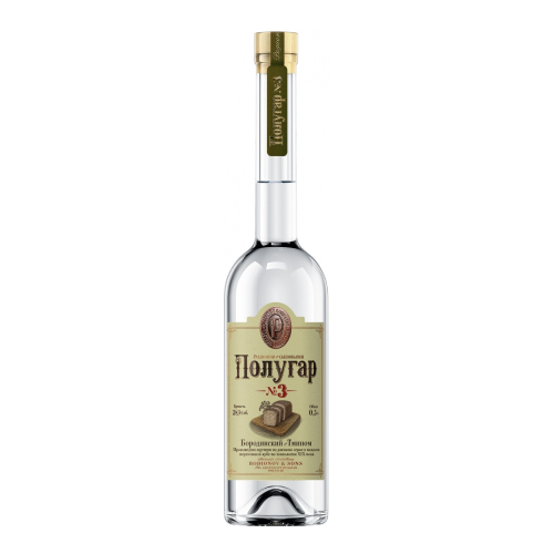 Водка "Polugar" №3, Caraway, 0.5 л