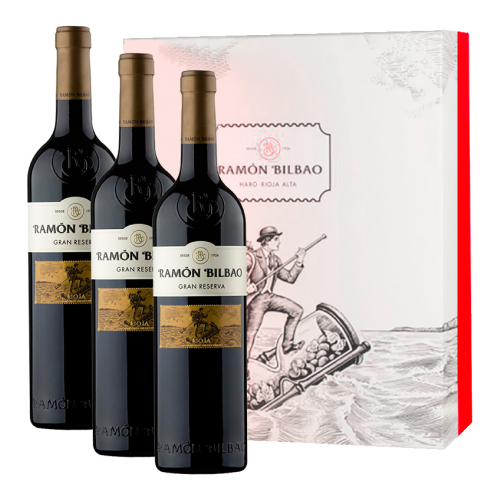 Набор Рамон Бильбао Гран Резерва из 3-х бутылок в деревянном ящике