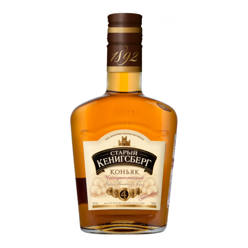 Коньяк "Старый Кенигсберг" 4-летний, 250 мл