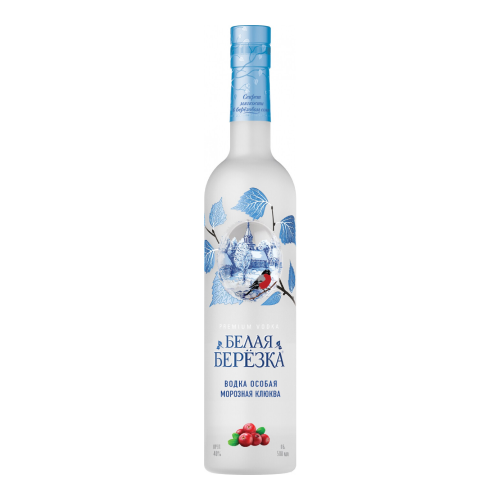 Водка "Белая Березка" Морозная Клюква, 0.5 л