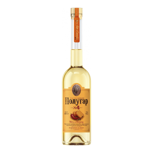 Водка "Polugar" №4, Honey & Allspice, 0.5 л