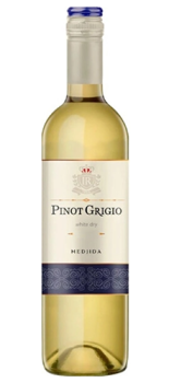 Вино сортовое ординарное сухое белое "ПИНО ГРИДЖИО" Цард 0,75 л Южная Осетия