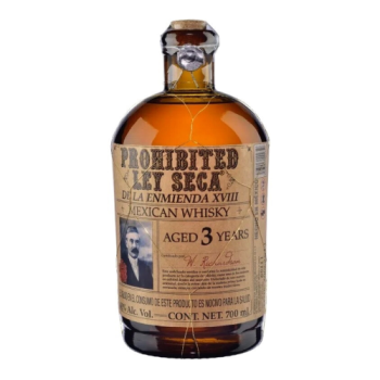 Виски Prohibited "Ley Seca" 3 Years Old, 0.7 л