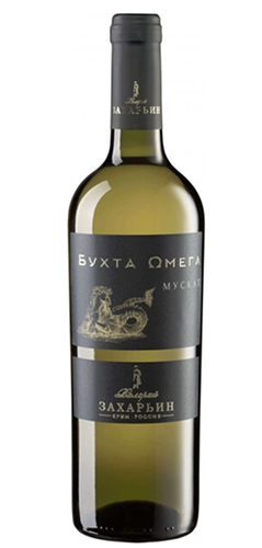 Вино  полусладкое белое "Мускат" серии "Бухта Омега" 0,75 л Россия