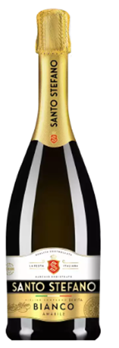 Сидр фруктовый ароматизированный особый газированный белый полусладкий САНТО СТЕФАНО 0,75 л стекло 6% Россия