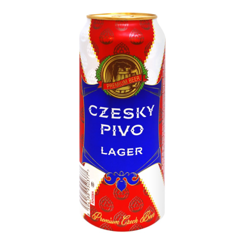 Пиво "Czesky Pivo" Lager, in can, 0.5 л