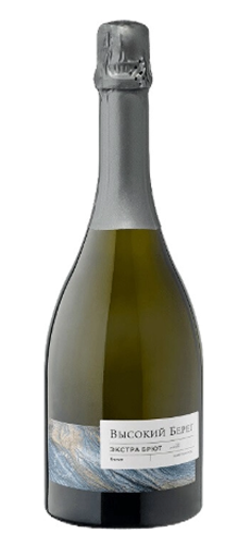 Высокий берег Российское игристое вино с згу Кубань выдерж экстра бр бел 0,75л/6 Россия