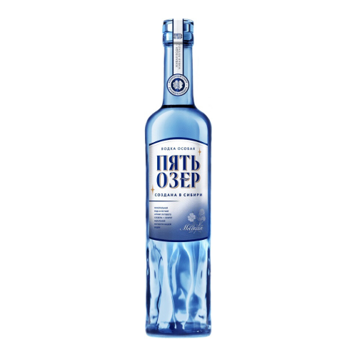 Водка "Пять Озер" Мягкая, 0.5 л