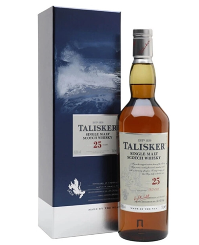 Виски шотландский односолодовый «Талискер» выдержка 25 лет 0,7 л п/у Соединенное Королевство