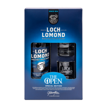 Виски Loch Lomond, "The Open" Special Edition Single Malt gift box with 2 glasses, 0.7 