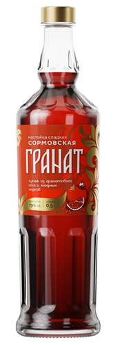 Настойка сладкая "СОРМОВСКАЯ ГРАНАТ" 0,5 л Россия