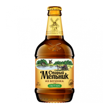 Пиво "Старый Мельник из Бочонка" Светлое, 0.5 л
