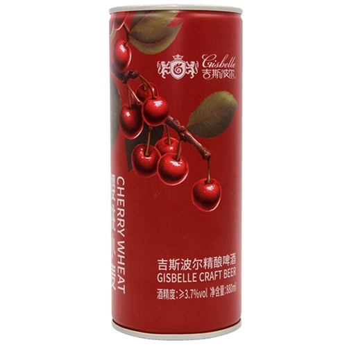 Пиво "Gisbelle" Craft Cherry Wheat, in can, 0.88 л