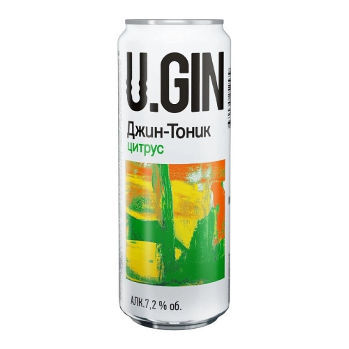 Коктейли "U.GIN" Gin-Tonic Citrus, in can, 0.45 л