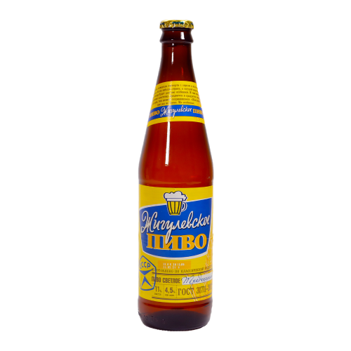 Пиво Жигулевское Традиционное светлое фильтрованное пастеризованное 4% 0,45 л