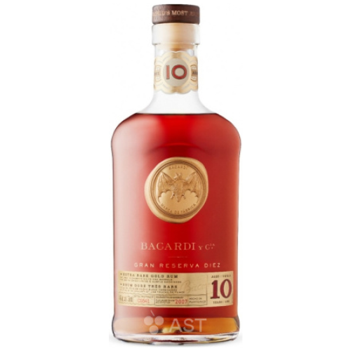Ром "Bacardi" Gran Reserva Diez, 0.7 л