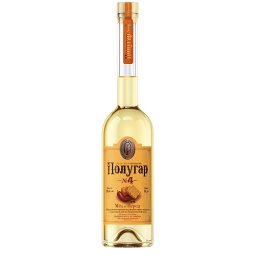 ПОЛУГАР №4. Мёд и перец Напиток спиртной из зернового сырья 0,5л/6 Беларусь