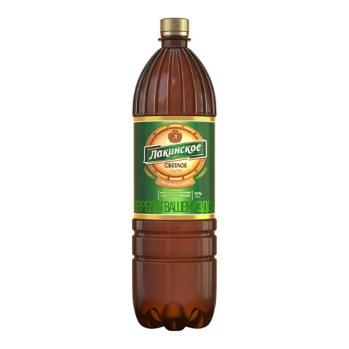 Пиво "Лакинское" Светлое, в пластиковой бутылке, 1.25 л