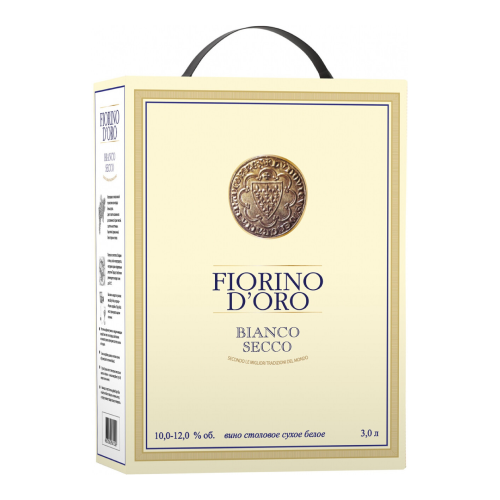 Вино Natale Verga, "Fiorino d'Oro" Bianco Secco, bag-in-box, 3 л