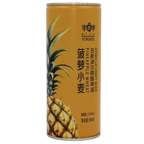 Пиво "Gisbelle" Craft Pineapple Wheat, in can, 0.88 л