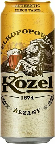Пиво "ВЕЛКОПОПОВИЦКИЙ КОЗЕЛ Резаное" светлое пастеризованное 0,45 л банка 4,7%  Россия