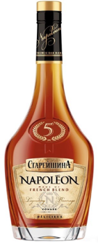 Коньяк пятилетний «СТАРЕЙШИНА НАПОЛЕОН» 0,5 л Россия