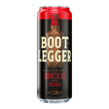 Коктейли "Bootlegger" with Whiskey and Cola flavor, in can, 0.45 л