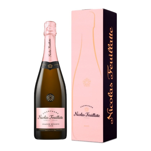 Шампанское Nicolas Feuillatte, Brut Grande Reserve Rose, gift box