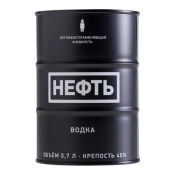 Водка "Neft" black barrel, 0.7 л