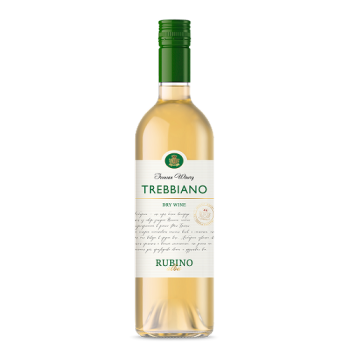 Вино сортовое сухое белое "Треббьяно" РУБИНО алба 0,75 л Южная Осетия