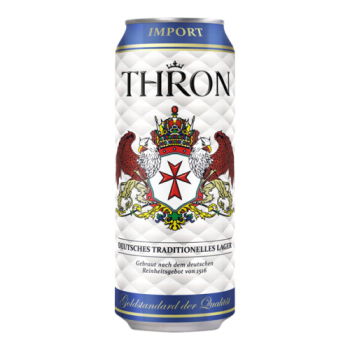Пиво "Thron" Lager, in can, 0.5 л