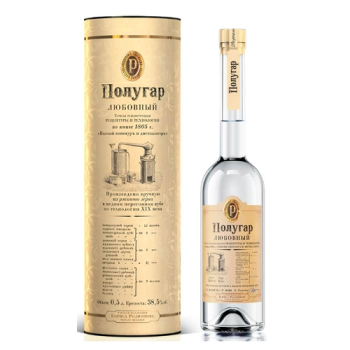 Водка "Polugar" Lubovnyj, in tube, 0.5 л