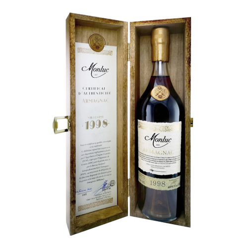 Арманьяк "Monluc" Armagnac AOC, 1998, wooden box, 0.7 л