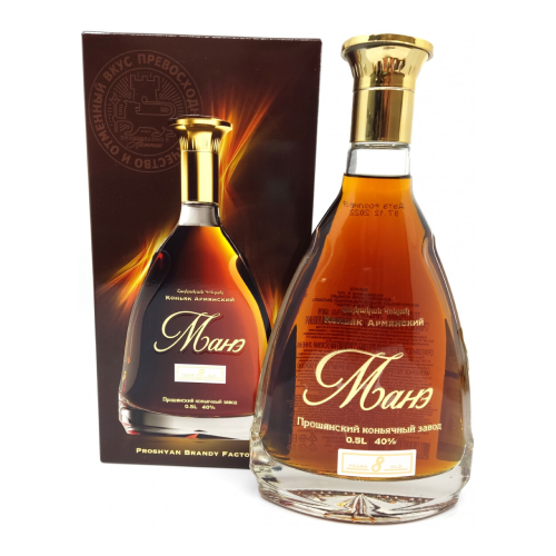 Коньяк "Манэ" 8-летний, в подарочной коробке, 0.5 л