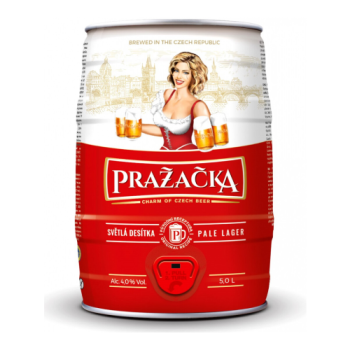 Пиво "Prazacka" Svetle, mini keg, 5 л