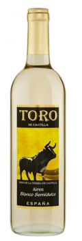 Вино сортовое полусладкое белое регион Кастилья категория ВИНО ДЕ ЛА ТЬЕРРА «Торо де Кастилья Айрен» 0,75 л Испания
