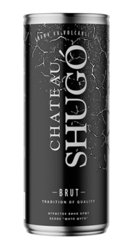 Игристое вино брют белое "Шато Шуго" 0,25 л ж/б  Россия