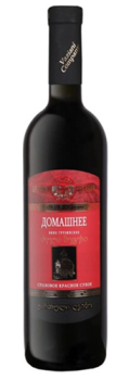 Вино ординарное сухое красное грузинское "Домашнее" серия "Старый Метехи" 0,75 л Грузия