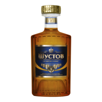 Коньяк Шустов Олд Хистори пятилетний 40% 0,5л