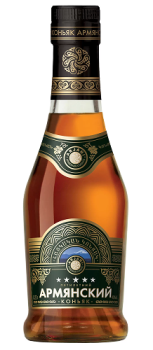 Коньяк ординарный "Армянский коньяк Пятилетний" "АРЖАНИ" 0,22 л Армения